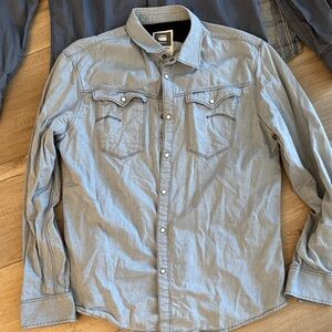 G-Star Raw Light Gray Denim Shirt